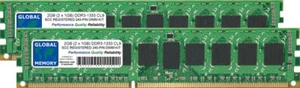 2GB (2x1GB) DDR3 1333MHz PC3-10600 240-PIN ECC REGISTERED RDIMM SERVER RAM KIT - Picture 1 of 1