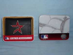 HOUSTON ASTROS   embroidered  Leather TriFold Wallet    NIB    black - Picture 1 of 5