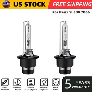 2PCS For Benz SL500 2006 D2S Xenon HID Headlight Bulbs High&Low Beam 6000K - Picture 1 of 13