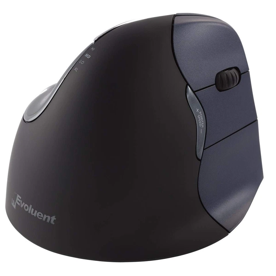Evoluent Standard Right. USB Black. A vertical patented mouse that supports your - Image 1 of 4
