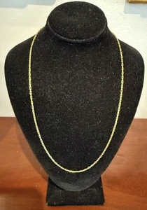 14K Made In Italy Gold Necklace 9.44 Grams - Picture 1 of 8