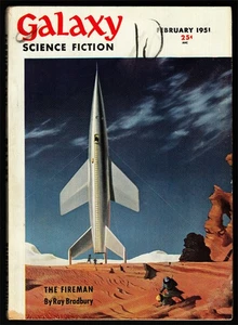Galaxy Science Fiction NICE 1st Print 1951 Ray Bradbury Fireman Fahrenheit 451 - Picture 1 of 3