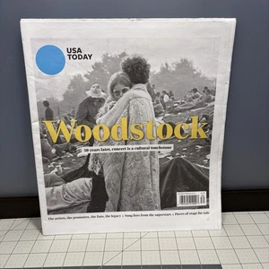Woodstock USA Today Special Edition Newspaper 50 Years Later Look Back Aug 2019 - Picture 1 of 16