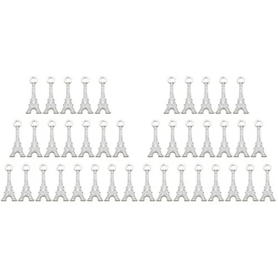  40 stücke Legierung Eiffelturm Anhänger Charms DIY Schmuck, der Zubehör für - Bild 1 von 4