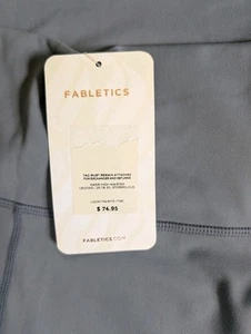 Fabletics Oasis PureLuxe High Waisted 7/8 Legging Womens 2X STORM CLOUD greyblue - Picture 1 of 13