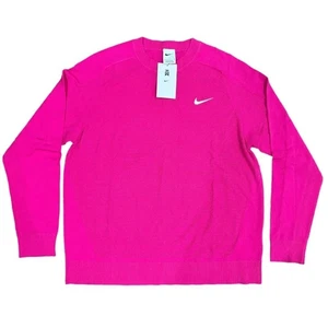 Suéter Pullover de Golf Tejido Talla Mediana Nike Tiger Woods TW Rosa Fireberry $130 - Imagen 1 de 24