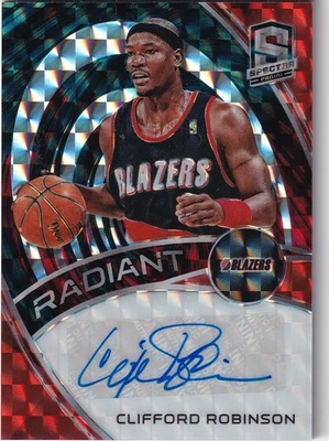 Blazers portalibros Specta Clifford Robinson Radiant Auto #'d 49/49 2019-20 Foto 1 de 2