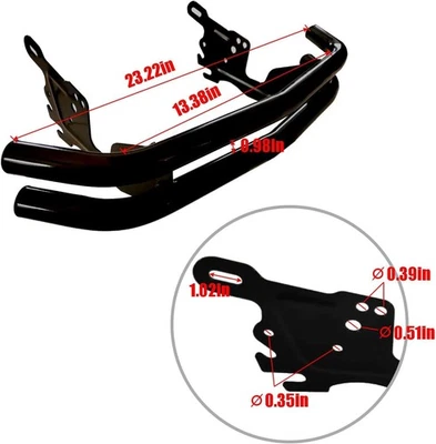 Front Dual Bar Bumper Guard for Riding Lawn Mower Tractor Craftsman Husqvarna - Image 1 of 4