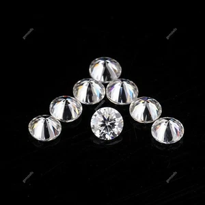 Round D Color CVD VVS1 2.00 MM 6 Stones Lot Synthetic Moissanite Loose Gemstone - Picture 1 of 4