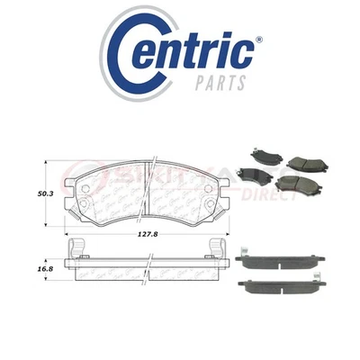 Centric Posi Quiet Disc Brake Pads w Shims for 1993-2001 Saturn SW2 1.9L L4 ga - Imagem 1 de 4
