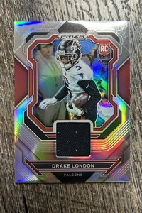 Drake London 2022 Prizm Football Silver Rookie Patch RC #PJ-DL Atlanta Falcons - Bild 1 von 2