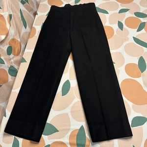 Pantalones de Lana Jacob Reed’s Sons 32x29.5 Negro Cintura Alta Academia Naval - Imagen 1 de 13