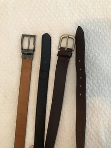 2 Stück Herren Gürtel Größe 36 schwarz braun Wendeschnalle dunkelbraun " - Bild 1 von 12