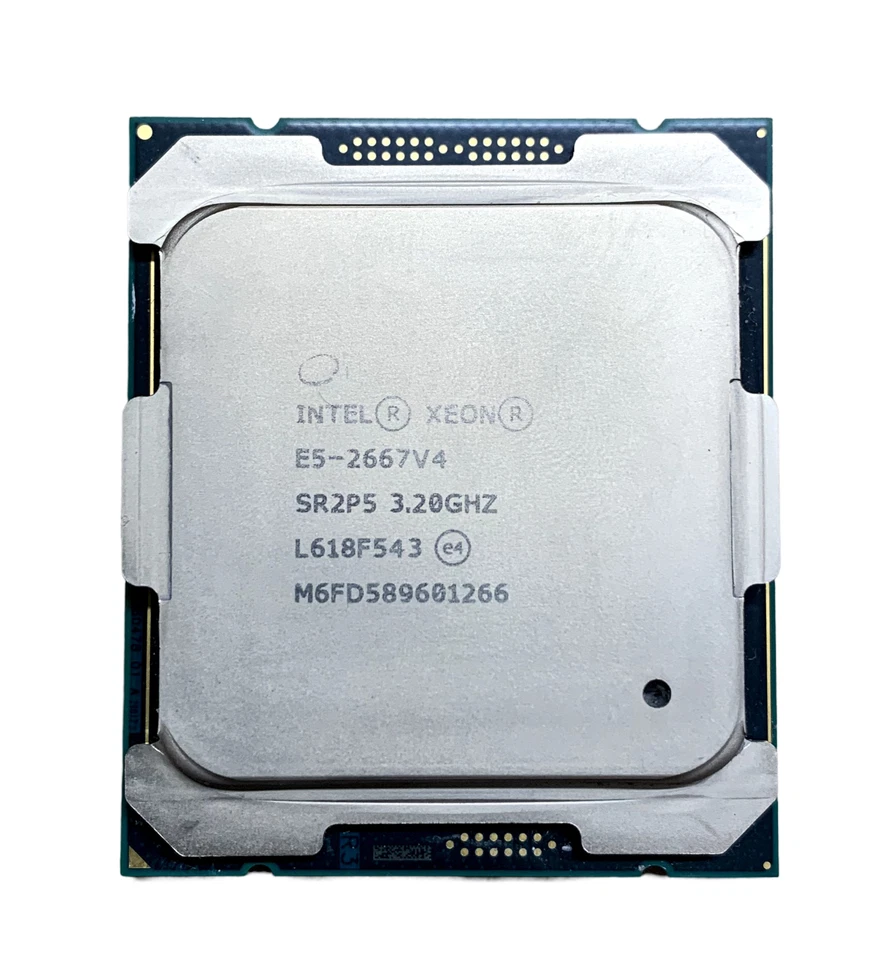 Intel Xeon E5-2667 v4 3.2GHz 8C16T 135W 25MB CPU - SR2P5 - Image 1 of 2