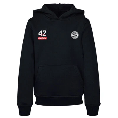 Kinder Hoodie Musiala schwarz Spieler 42 FC Bayern München 50318 Kapuzenpullover