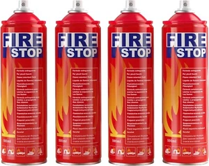 4-Pack Fire Extinguisher for Home, Car, Kitchen, Boat, with Mounting Bracket - Picture 1 of 8