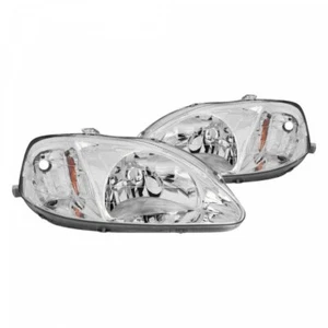 ANZO Crystal Headlights Chrome FITS 1999-2000 Honda Civic 121179 - Picture 1 of 1