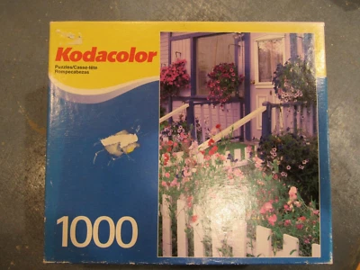 Dawson City, Canada Jigsaw Puzzle - 1000 Pieces - Kodacolor - Flower Garden - Image 1 of 2