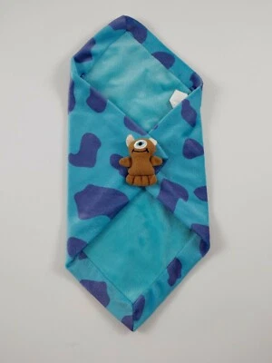 迪士尼婴儿 Monster’s Inc 安全毯 Lovey Lovie 仅毯子无娃娃  — 第 1/2 张图片