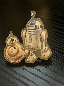 R2d2 BB8 Star Wars acrylic pin 1.25” Jedi Sith droids artoo detoo - Picture 1 of 4