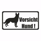 Vorsicht Bissiger Hund Dog Achtung Warnung Hinweisschild Aufkleber Sticker Vinly