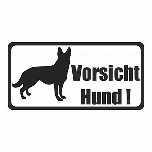 Vorsicht Bissiger Hund Dog Achtung Warnung Hinweisschild Aufkleber Sticker Vinly - Bild 1 von 1