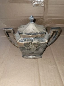 Holmes & Edwards CENTURY 1920s?? Super Plate Covered Sugar Bowl  - Picture 1 of 6