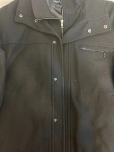 Black London Fog Herren Schwarz Mantel Gr.XL...rn121545 Top Zustand - Bild 1 von 8