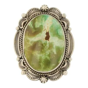 Men's Navajo by EM Linkin Sterling & Royston Turquoise ring size 10.5 - 20 grams - Picture 1 of 9