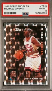 PSA Michael Jordan 1996 Topps Profiles #PF-3 BULLS Psa 8 - Bild 1 von 2