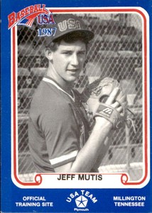 1987 Pan Am Team USA Blue BDK #8 Jeff Mutis Allentown Pennsylvania Baseball Card
