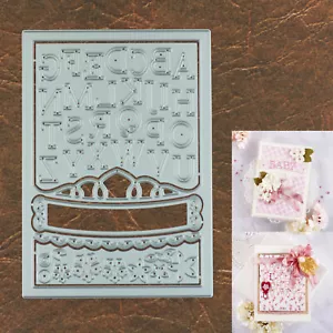 One of a Kind Banner Background w Alphabet Cutting & Embossing Dies - Flowers - Picture 1 of 5
