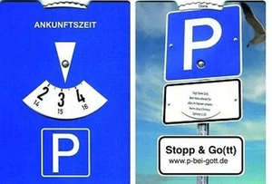 Parkscheibe "Stopp & Gott" (*NEU*) mit Bibelversen - Picture 1 of 1