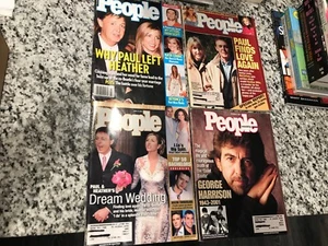 LOT OF 5 BEATLES RELATED PEOPLE & ROLLING STONE MAGAZINES HARRISON & MCCARTNEY! - Picture 1 of 8