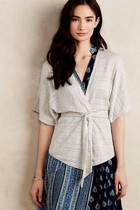 Cardigan jacquard Anthropologie Pravin di Moth taglia XS, S - grigio chiaro, lilla - Foto 1 di 8