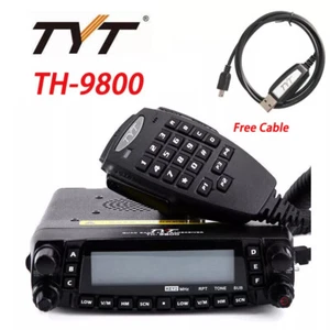 TYT TH-9800 50W ricetrasmettitore mobile quad band radio bidirezionale e cavo di programmazione - Foto 1 di 10