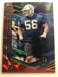 Quenton Nelson 2018 Elite Card #132 ROOKIE RC RED HOLO SP COLTS HOF /199 - Picture 1 of 2