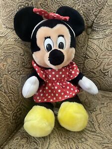 Disneyland Walt Disney World Vintage 1980s Minnie Mouse Plush Doll, Display Only