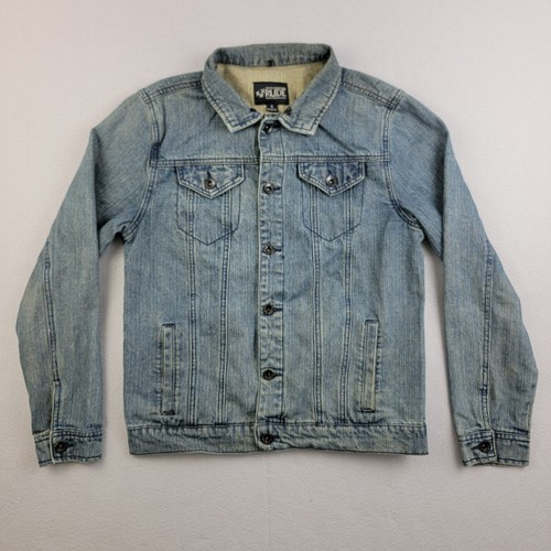 RHUDE Giacca Rude Donna Small S Denim Classica Camionsta Lavaggio Medio 100% Cotone