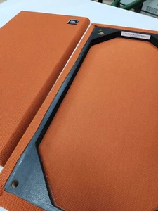 Special Price One Pair Only - JBL L16 Burnt Orange - Two New Grilles W/Badges - Picture 1 of 15