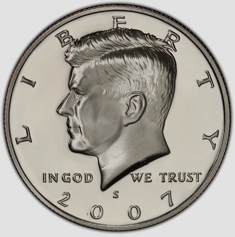 GEM PROOF 2007-S Kennedy Half Dollar Cameo San Francisco Mint -Buy More & Save! Cover