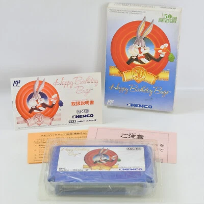 HAPPY BIRTHDAY BUGS 50th ANNIVERSARY Famicom Nintendo 2482 fc - Image 1 of 4