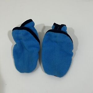 Patagonia Baby Booties Size 3-6M Blue Fleece Slip On Shoes