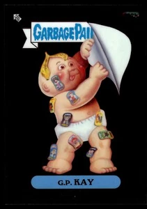 2023 Topps Garbage Pail Kids SAPPHIRE G.P. KAY REFRACTOR NEGRO 136/150 248b - Imagen 1 de 2