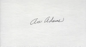 Ace Adams New York Giants Pitcher handsignierte 3x5 Karteikarte (d 2006) - Bild 1 von 1