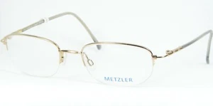 METZLER MOD.1690 COL.100 GOLD EYEGLASSES GLASSES METAL FRAME 51-19-140mm Germany - Picture 1 of 12