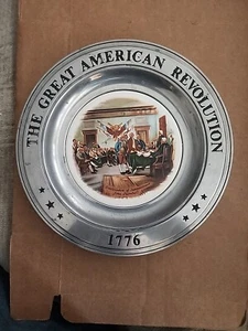 USA Große Amerikanische Revolution 1776 Unabhängigkeitserklärung Sammelteller 1976 - Bild 1 von 3