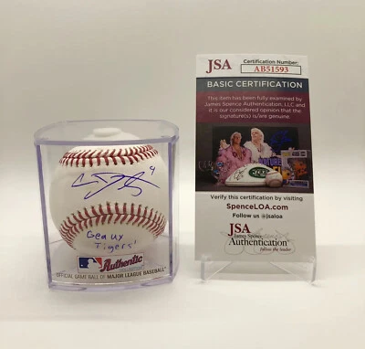 Cade Doughty Autographed LSU Tigers ROMLB Baseball Ball 2022 MLB Draft JSA - Image 1 of 3