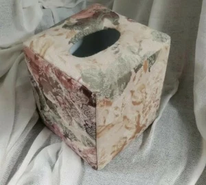 Croscill Cotswold Tissue Cover Floral Pinks Cinnamon Rust - Picture 1 of 4