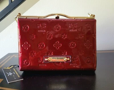 Versace V1969 Italia Scarlet Frame Crossbody bag, Red Wine color, New with tag - Image 1 of 4